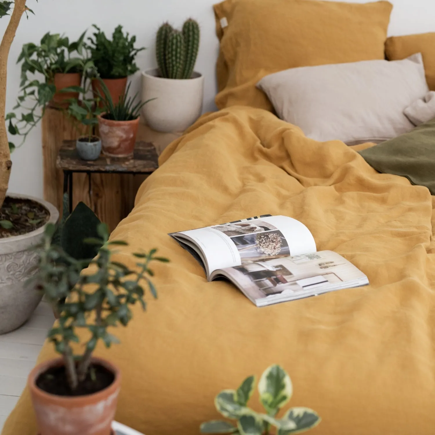 Amber Hemp Duvet Cover