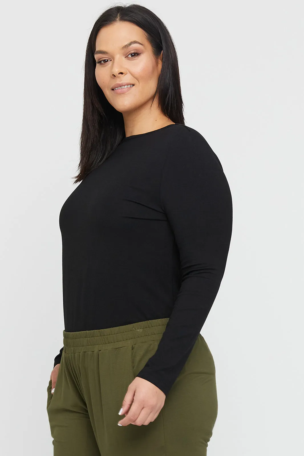 Amy Boatneck Top - Black