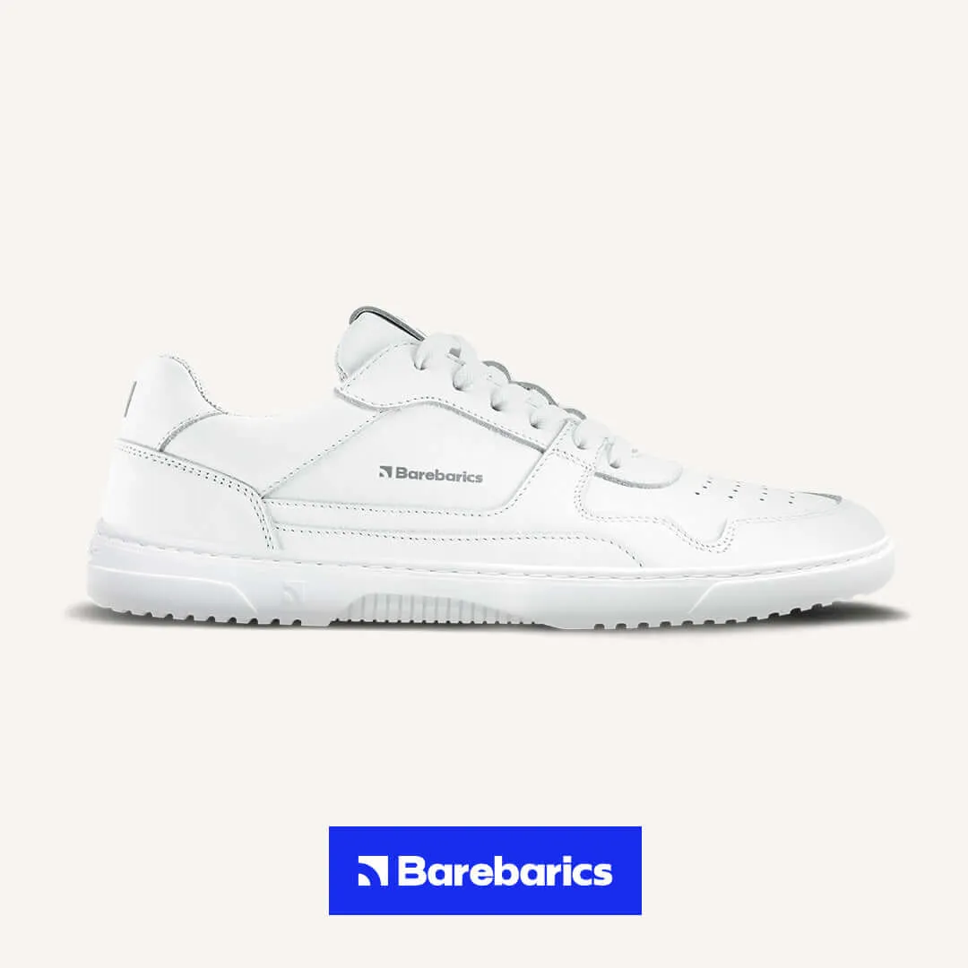 Barefoot Sneakers Barebarics Zing - All White - Leather