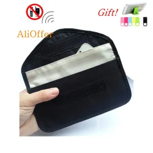 Cell Phone RF Signal Shield Blocking Jammer Bag Mobile Cellular Pouch Case 6' for Samsung S5 S6 Anti-Degaussing Anti-Radiation