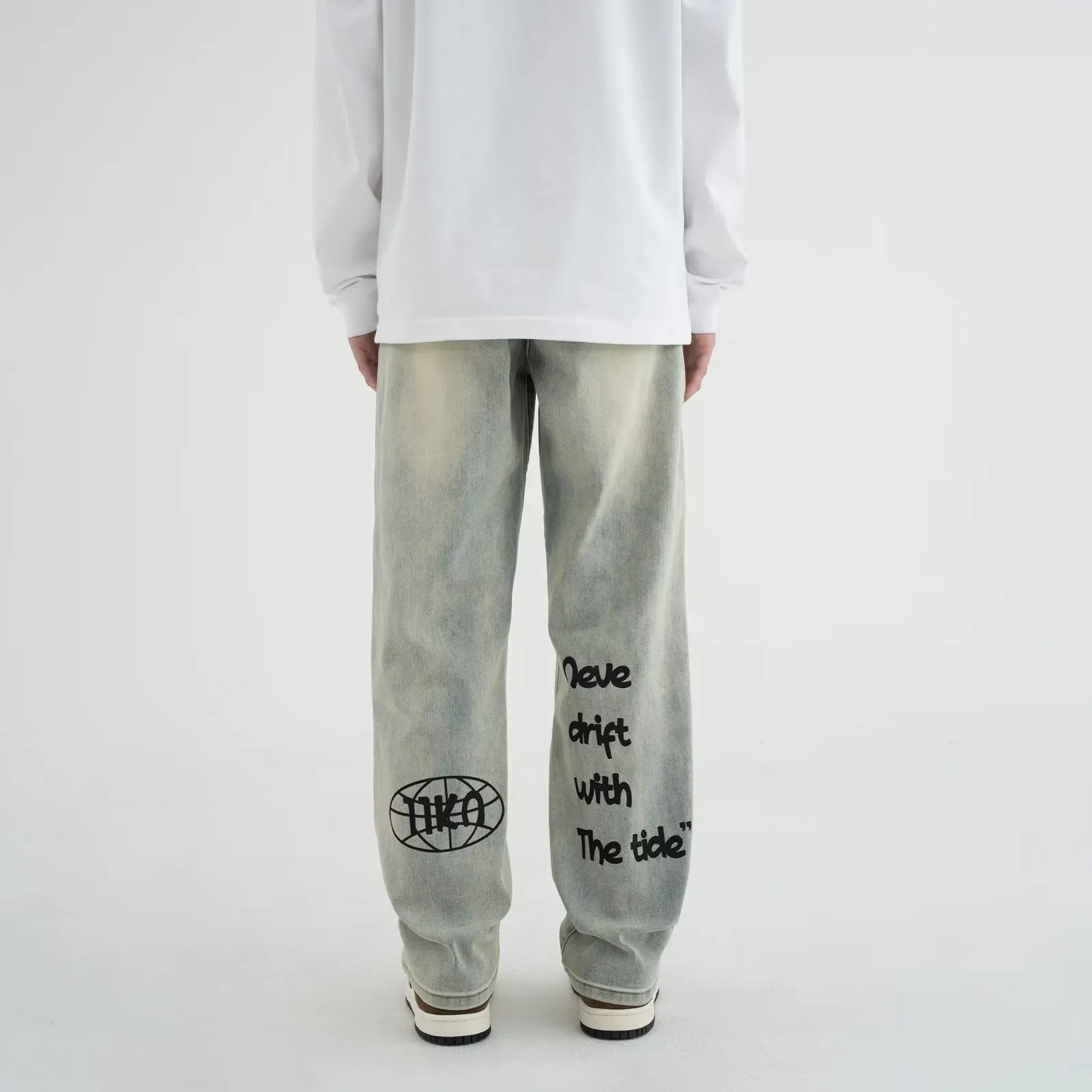 deanwangkt Youth, Fashion, Simple, New Style, Lazy, Versatile, Fashion Trend Of Autumn Women's Jeans And Trousers