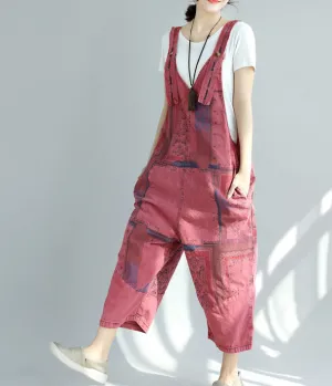 Denim Loose Casual Summer Denim Overall Loose Women Jumpsuits CNHK07163