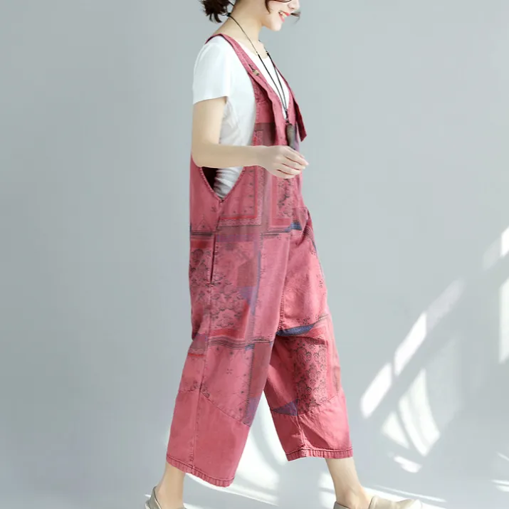 Denim Loose Casual Summer Denim Overall Loose Women Jumpsuits CNHK07163