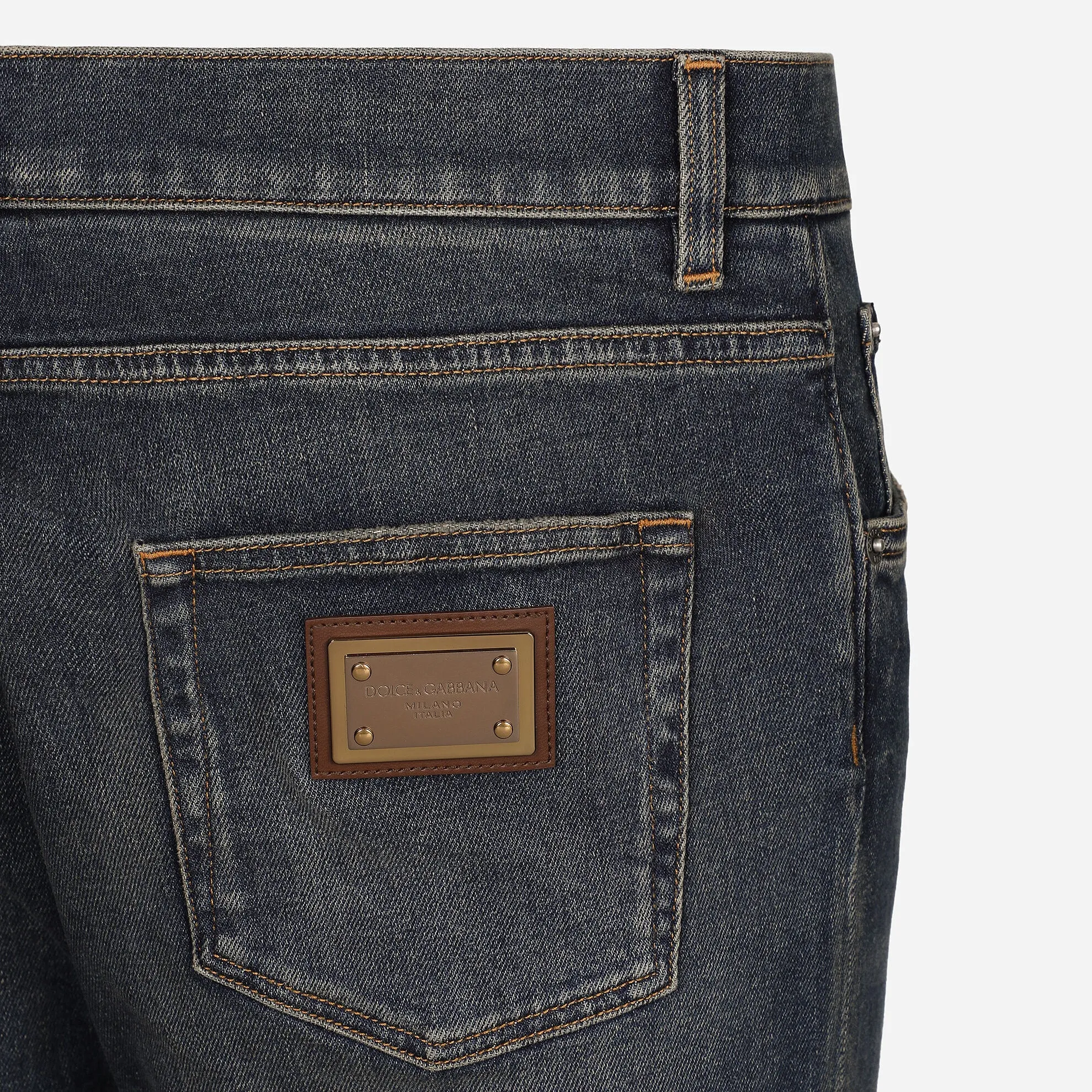 Dolce & Gabbana Slim Fit Stretch Denim Jeans