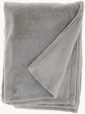 Faux Fur AP102 Light Grey Throw Blanket