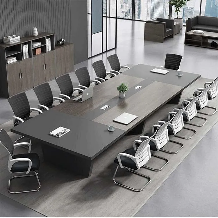 Large Conference Table Long Table Rectangular Office Negotiation Table（Stock Items）