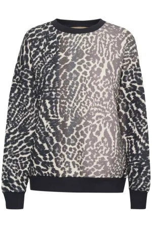 LEOPARD PRINT SWEATSHIRT