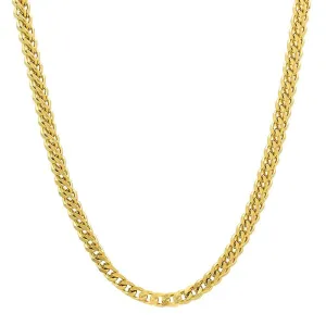 Men's Stainless Steel 18K Gold Plated Franco Link Chain