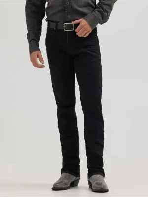 Men's Wrangler Retro Black Slim Straight Leg Jean