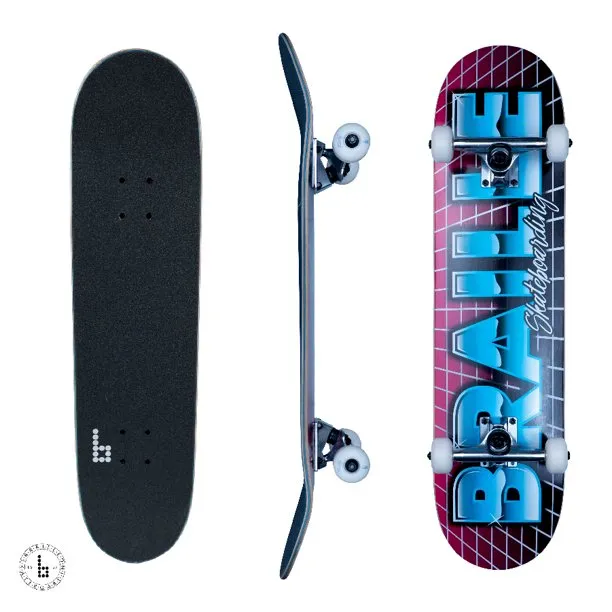 Skateboard with 7-Ply Maple Deck, and Abec-7 Bearings 31 x 7.75 Inches.