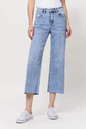 Super High Rise Crop Wide Leg Jeans