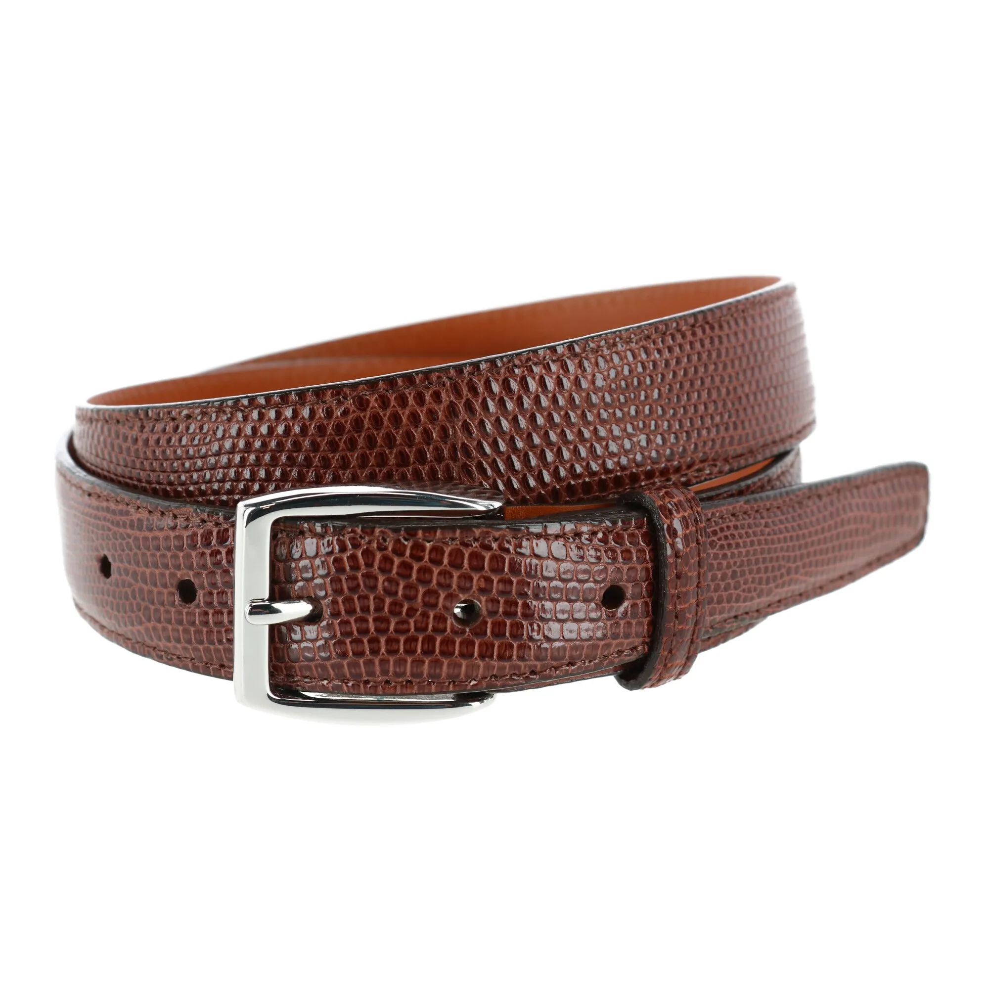 Windsor 30mm Genuine Lizard Belt (Two Interchangeable Buckle Set)