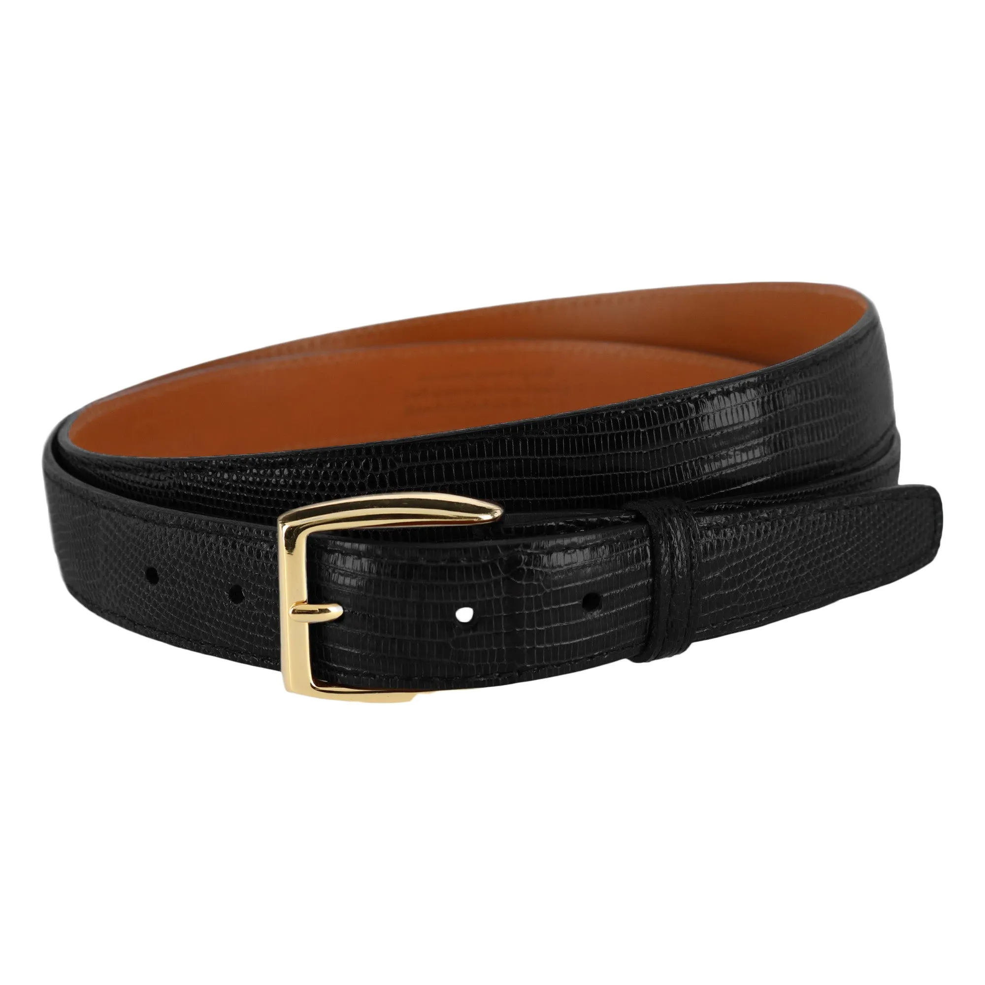 Windsor 30mm Genuine Lizard Belt (Two Interchangeable Buckle Set)