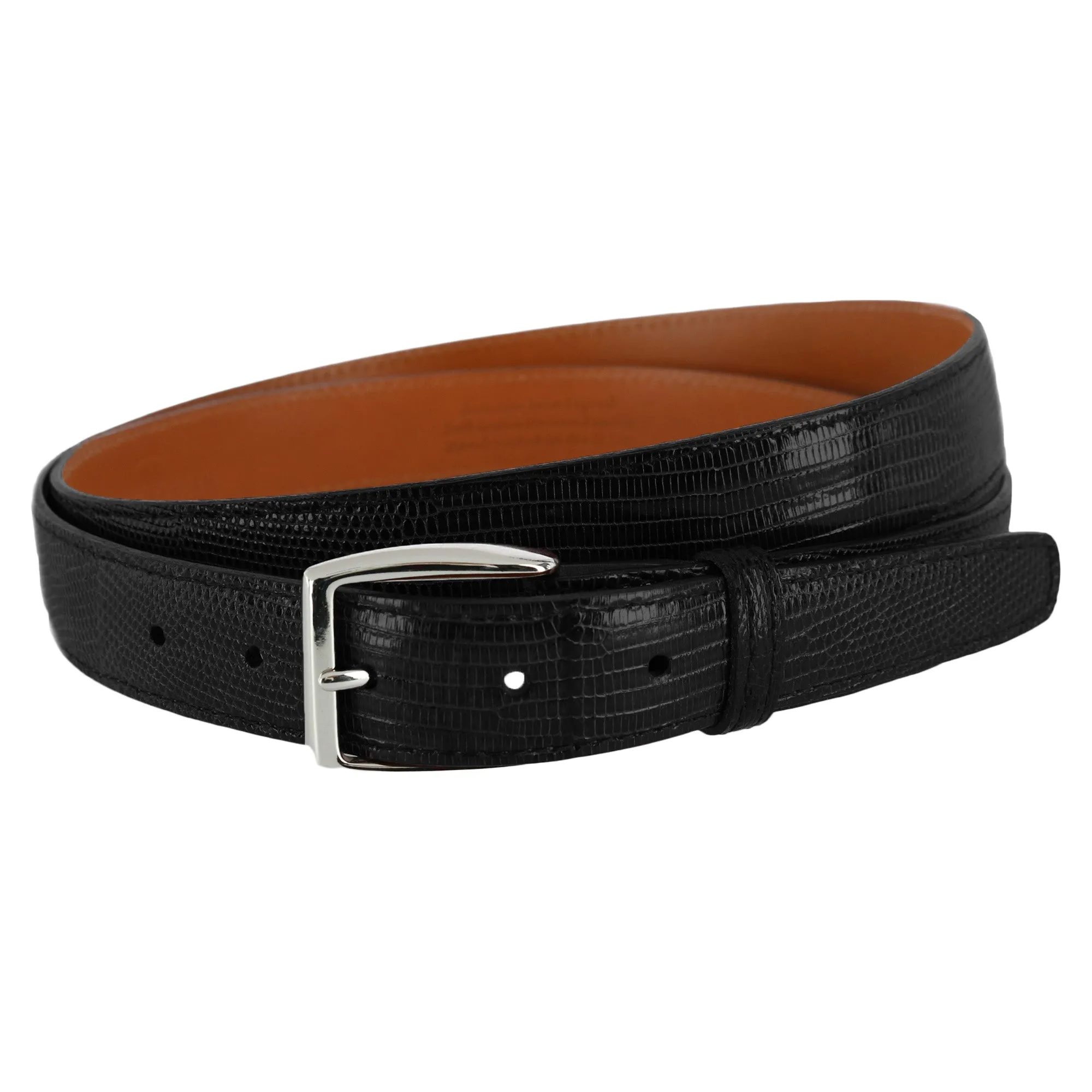 Windsor 30mm Genuine Lizard Belt (Two Interchangeable Buckle Set)