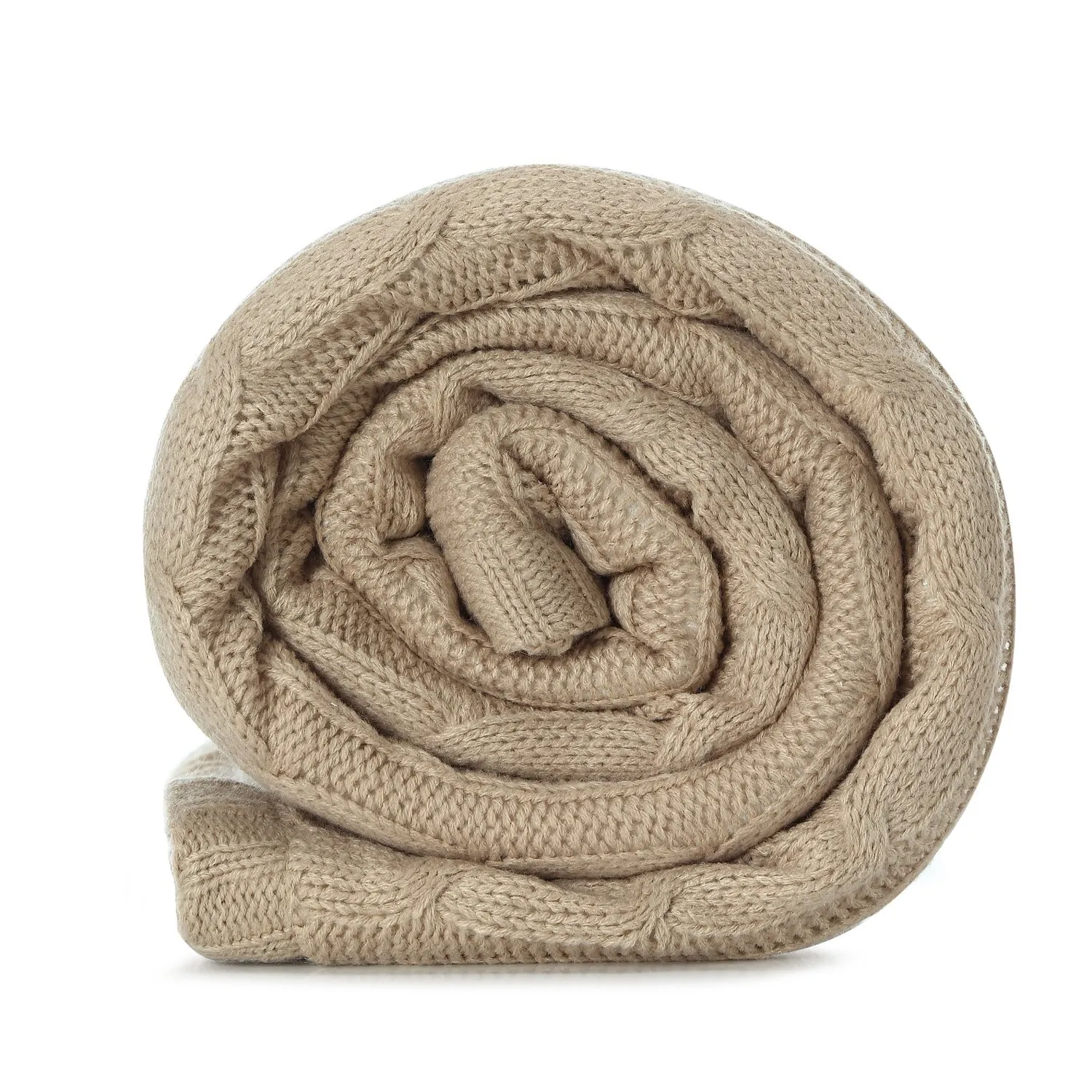 Yara Cable Knit Throw